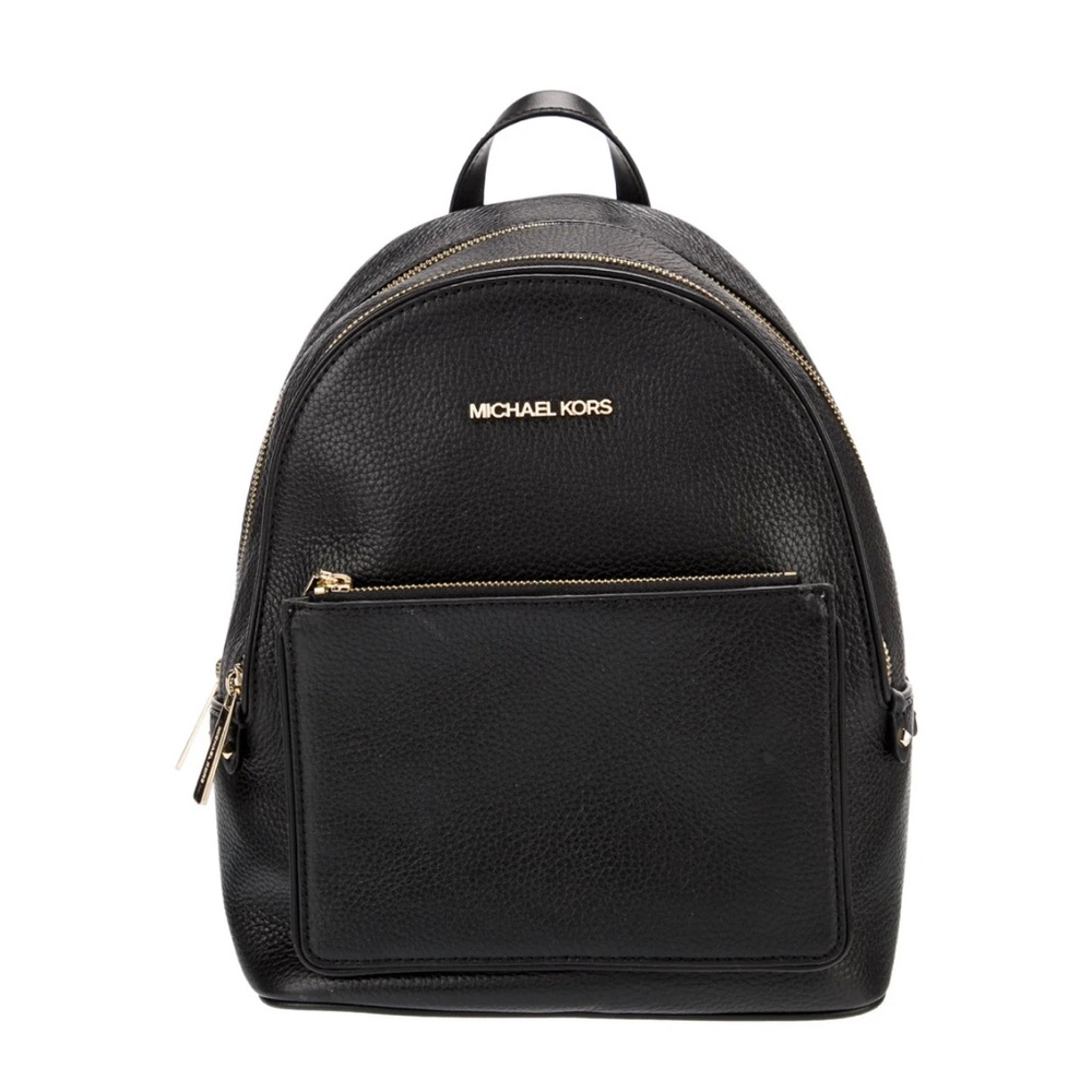 Michael Kors Black Leather Backpack